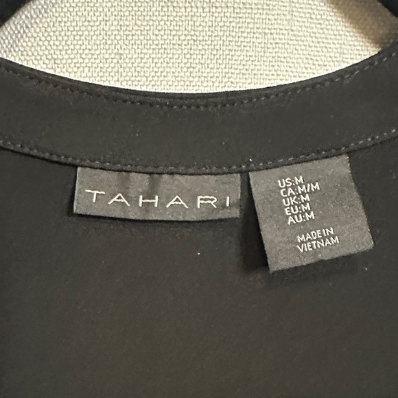 Tahari Black Wrap Dress - Picture 2 of 7